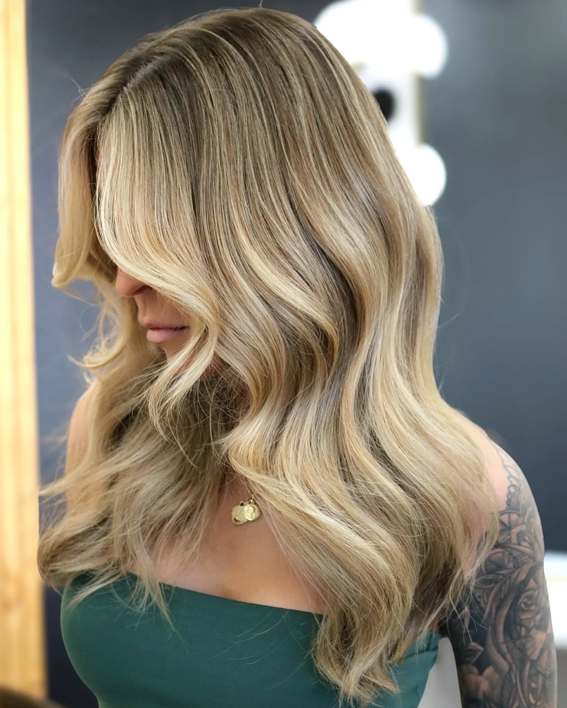 Dimensional blonde balayage